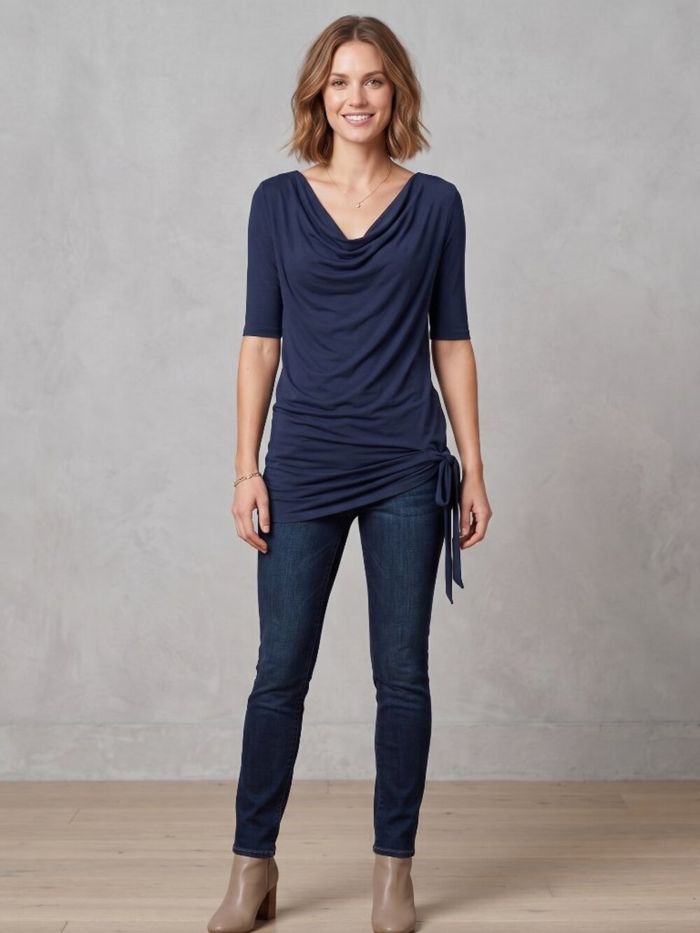 Intimissimi Top with Side Georgette Detail